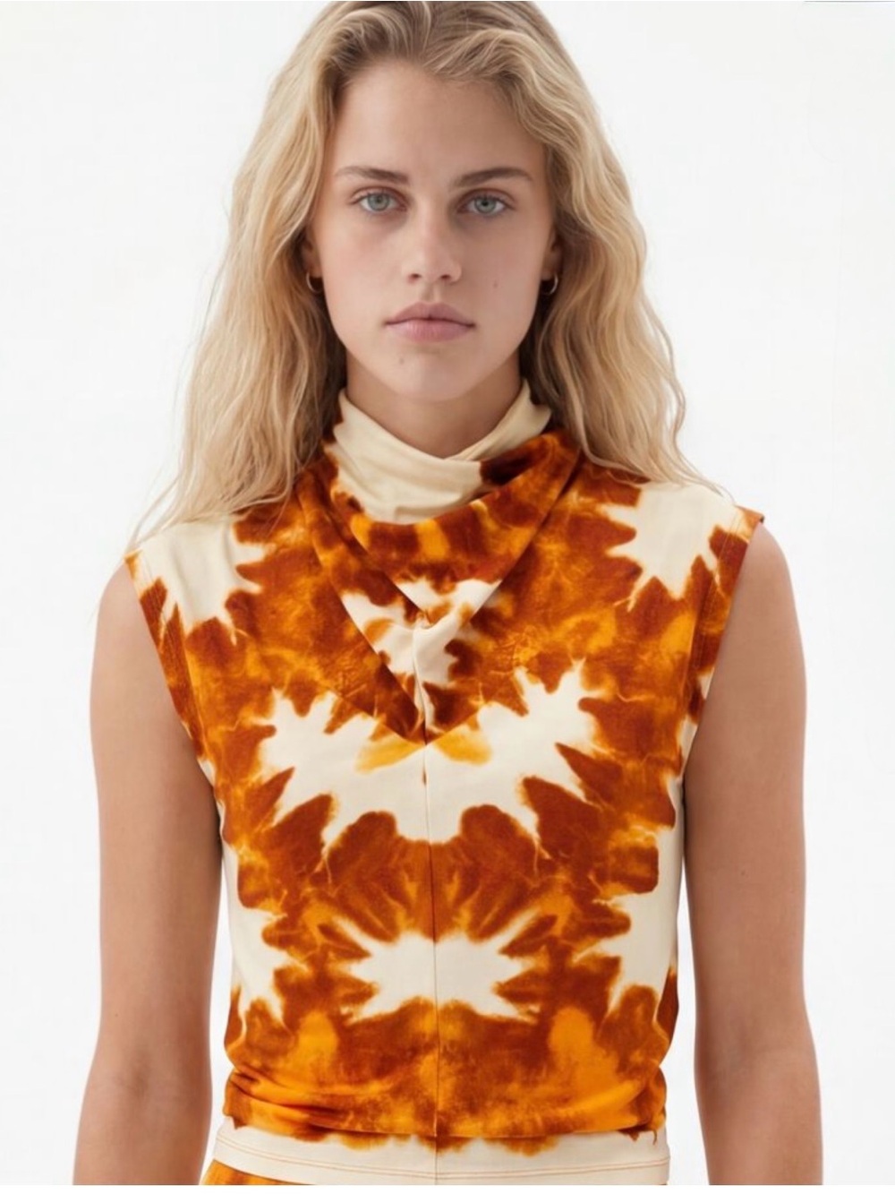 Desigual, TIE-DYE DRAPED T-SHIRT